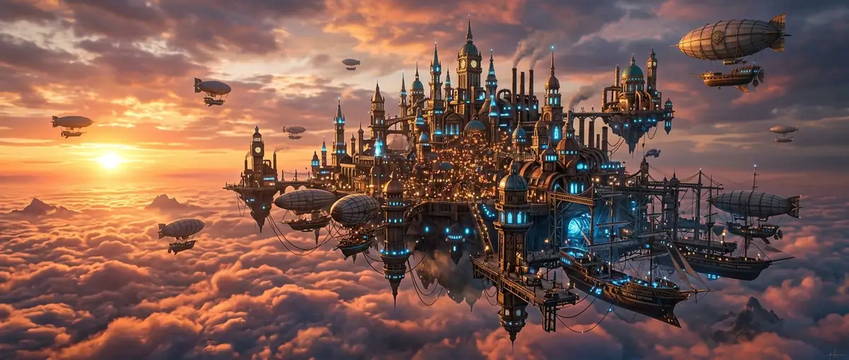 Cloud Isle Arcade floating city